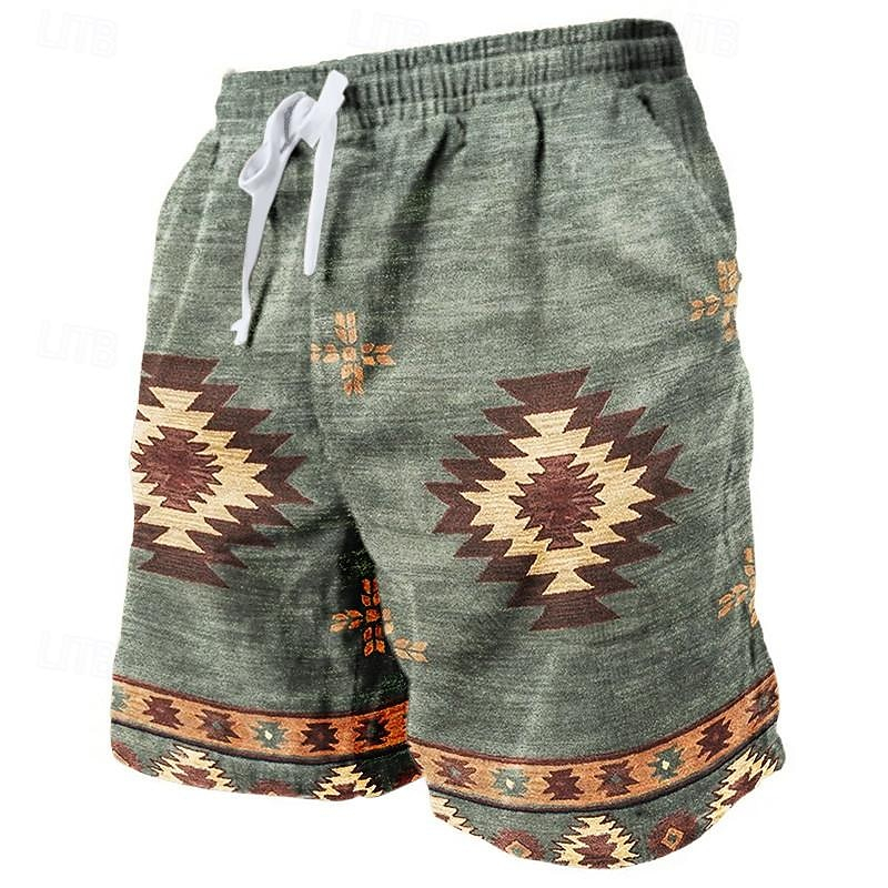 Ethnic Indian Fashion - Retro Hint Etnik Tarzı plaj şortu