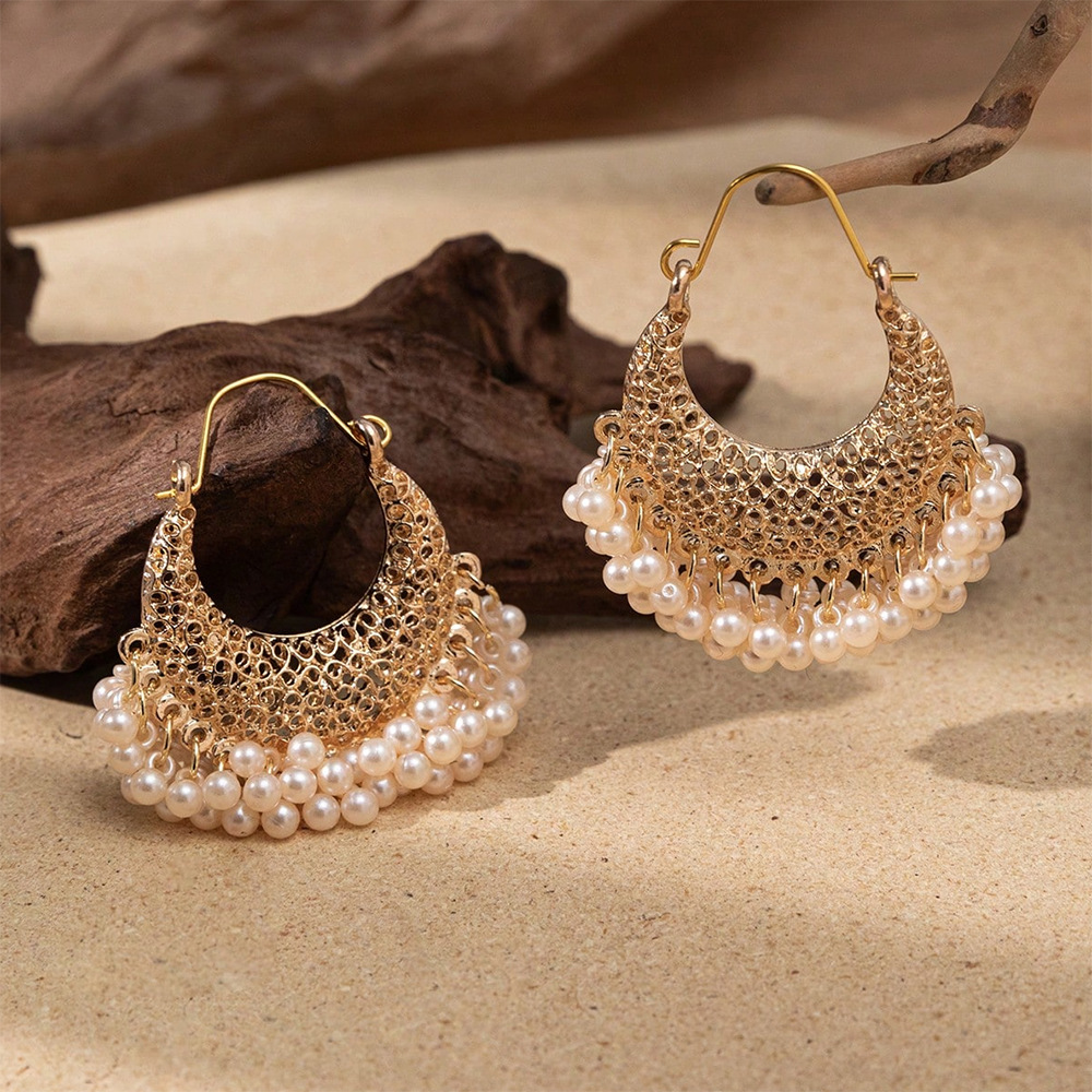 Ethnic Indian Fashion - Retro Yeni Altın Renk Hollow Hint