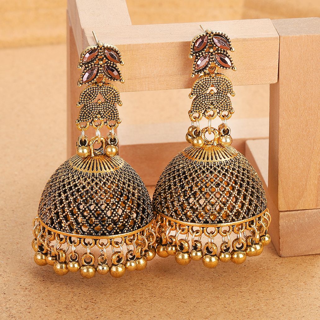 Ethnic Indian Fashion - Kadınlar için etnik altın renk büyük