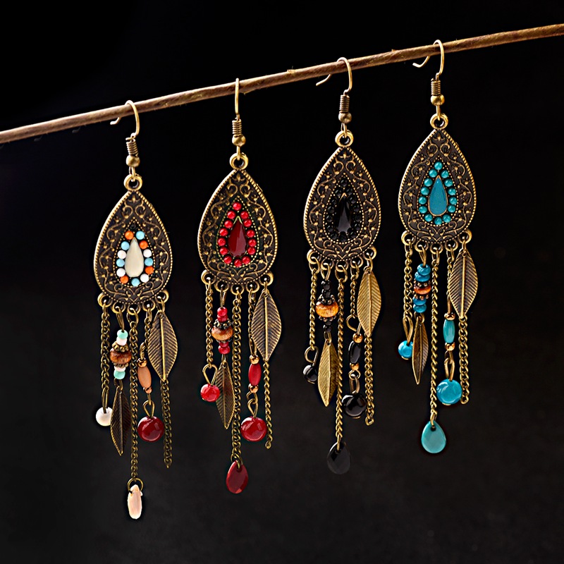 Ethnic Indian Fashion - TopHanqi bayan Bohemia etnik bronz su