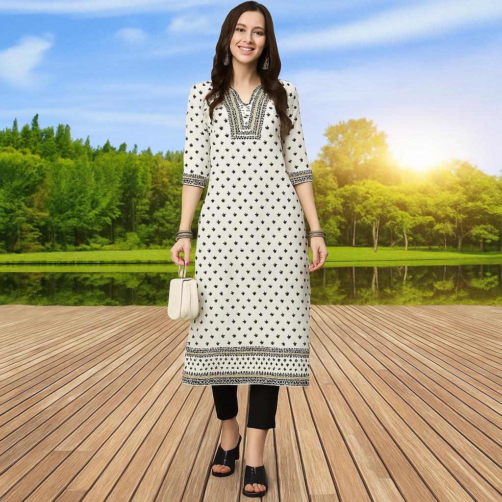 Müslüman Kurt Kadınlar Günlük  - Ethnic Fashion Kurtis incelemesi ve fiyatı