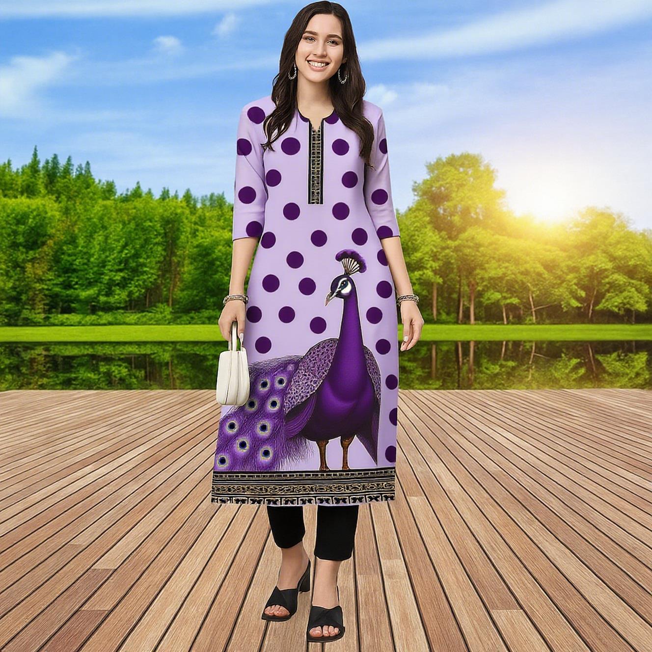 Müslüman Kurt Kadınlar Günlük  - Ethnic Fashion Kurtis incelemesi ve fiyatı